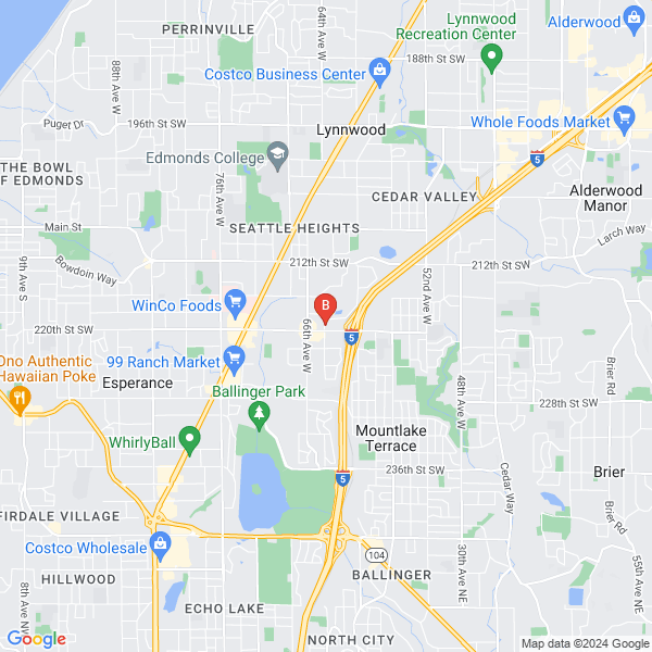 Sound Legal Solutions location map: 6100 219th Street SW Suite 480, Mountlake Terrace, Washington